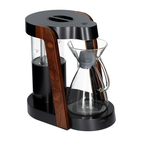 Ratio Eight Coffee Maker - Matte Black with Walnut